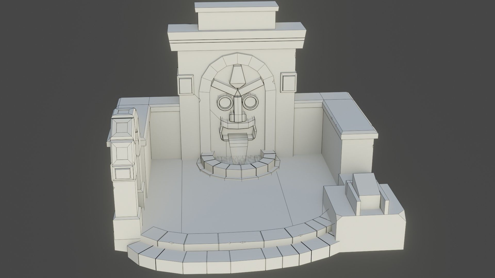 Simple Water fall Game Environment - Game Ready - PBR Low-poly 3D model_18