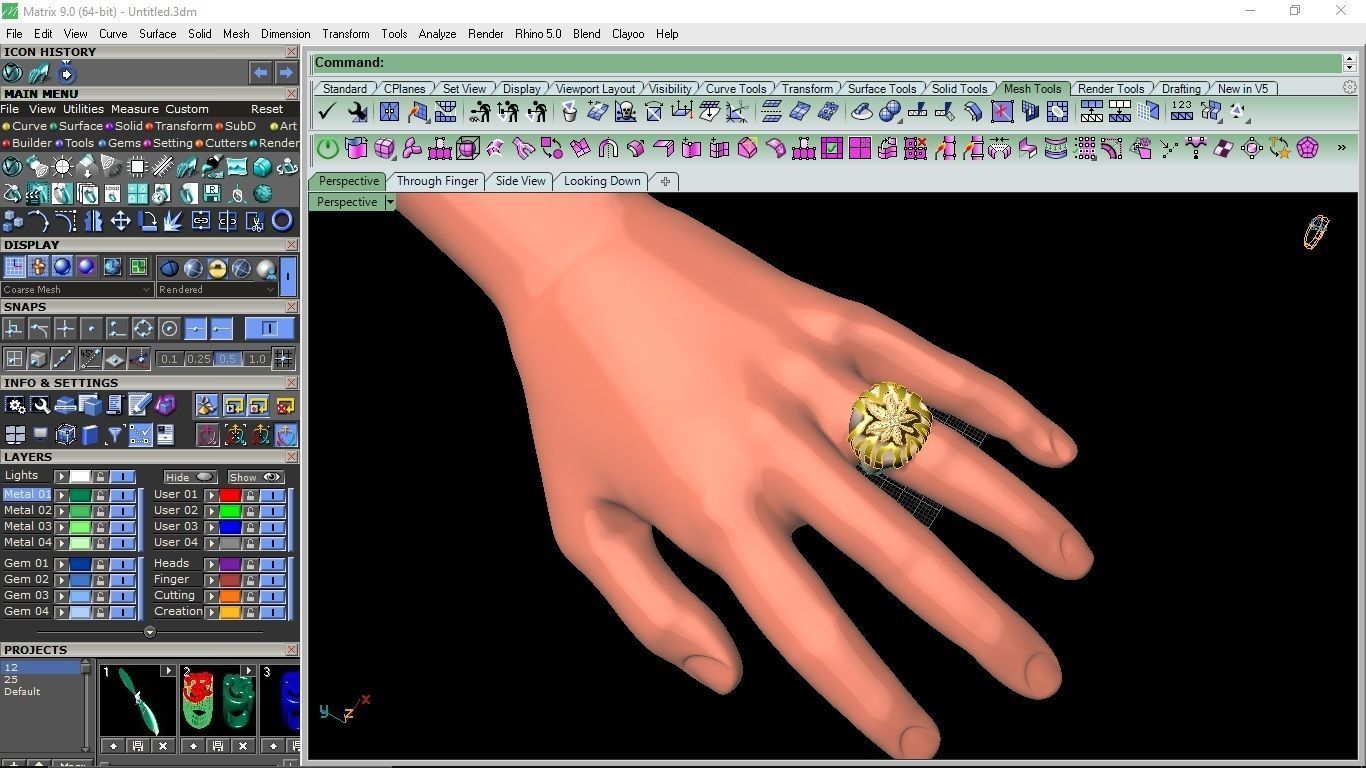 marijuana ring 3D print model_4