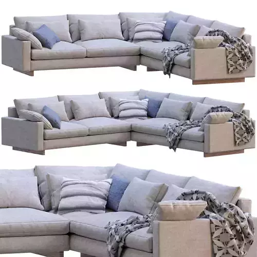 Sofa Harmony By West Elm 3D model