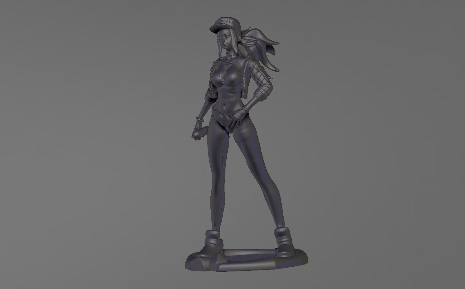 KDA - Akali 3D print model_3