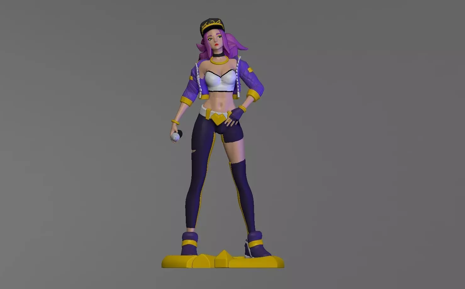 KDA - Akali 3D print model_0