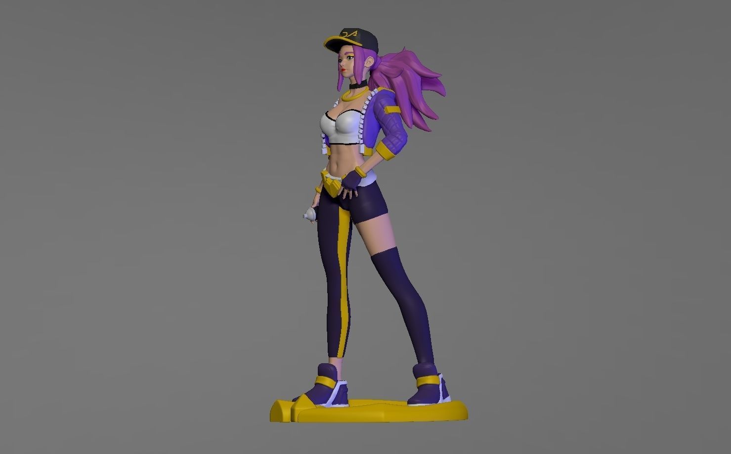KDA - Akali 3D print model_1