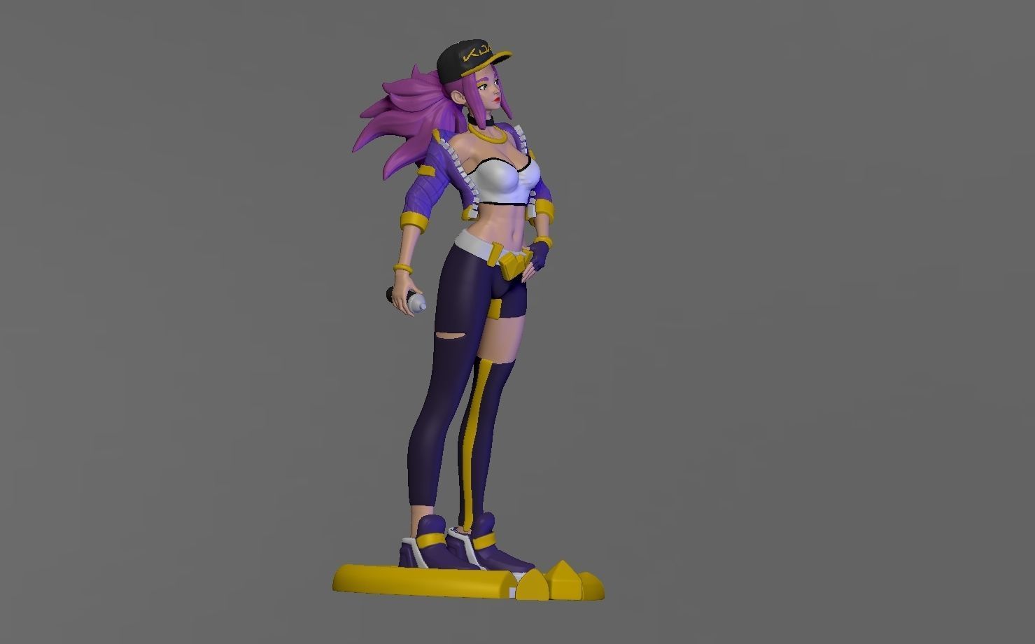 KDA - Akali 3D print model_2