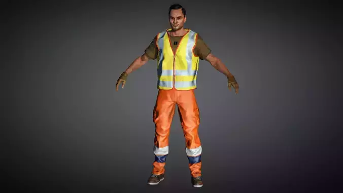 AAA Male Character 07  - Construction Worker
