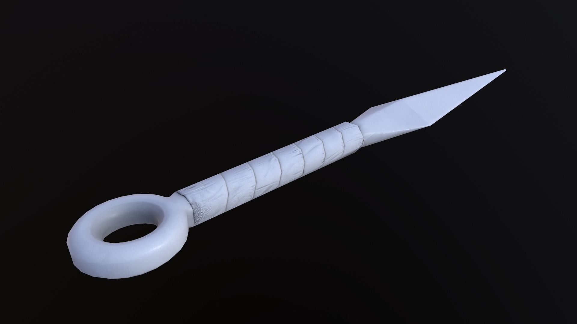 Kunai sword Free low-poly 3D model_9