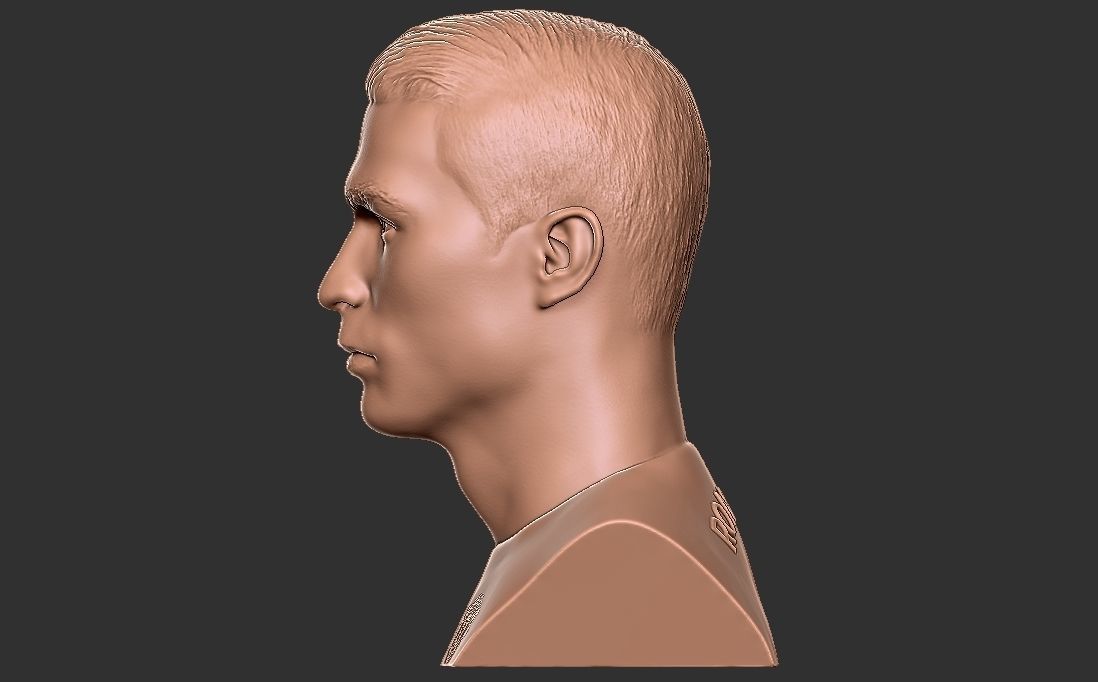 Cristiano Ronaldo Manchester United bust for 3D printing 3D print model_5