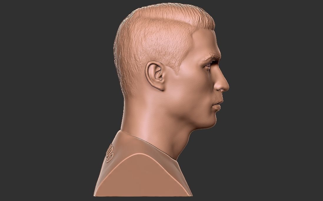 Cristiano Ronaldo Manchester United bust for 3D printing 3D print model_9