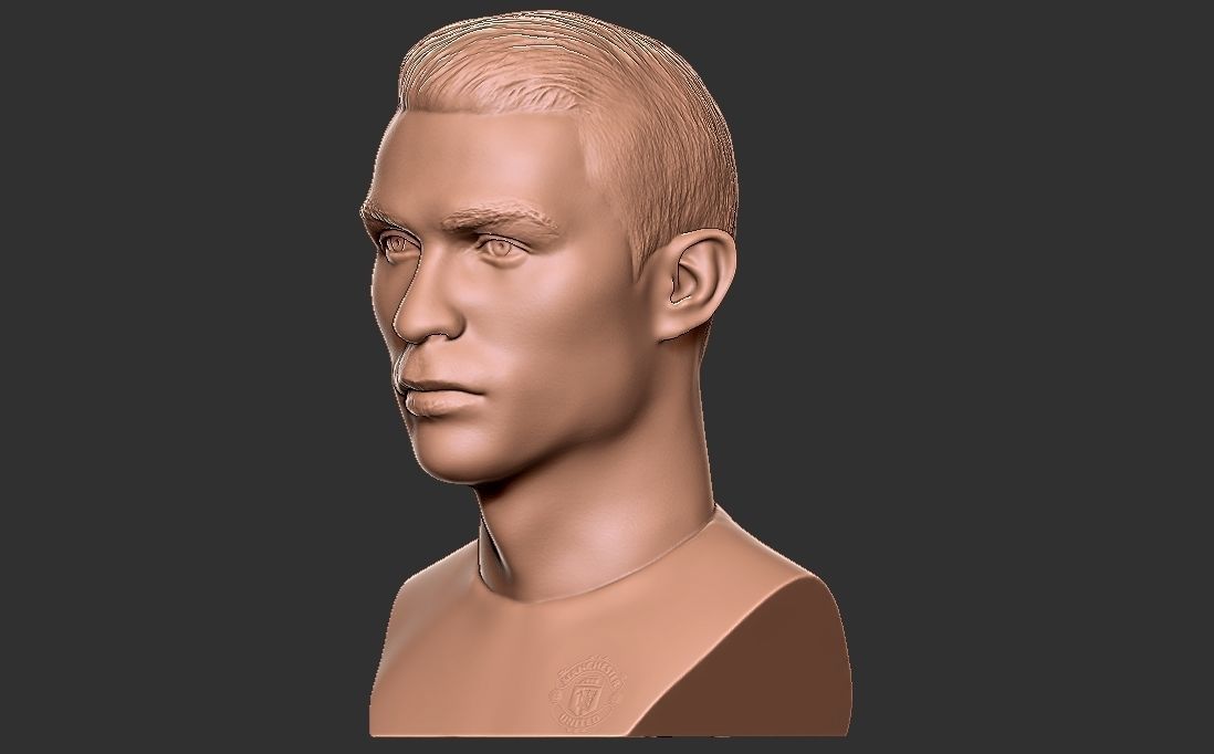 Cristiano Ronaldo Manchester United bust for 3D printing 3D print model_3