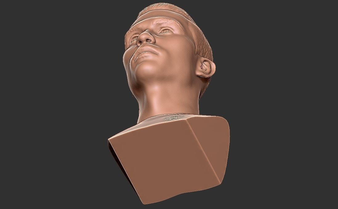Cristiano Ronaldo Manchester United bust for 3D printing 3D print model_20