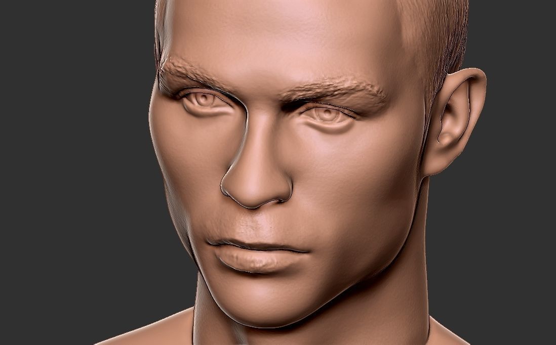 Cristiano Ronaldo Manchester United bust for 3D printing 3D print model_19