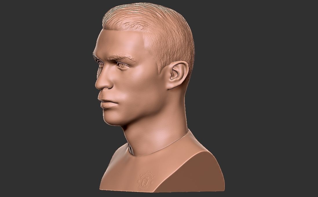 Cristiano Ronaldo Manchester United bust for 3D printing 3D print model_4
