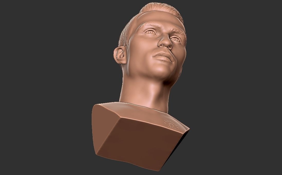 Cristiano Ronaldo Manchester United bust for 3D printing 3D print model_21