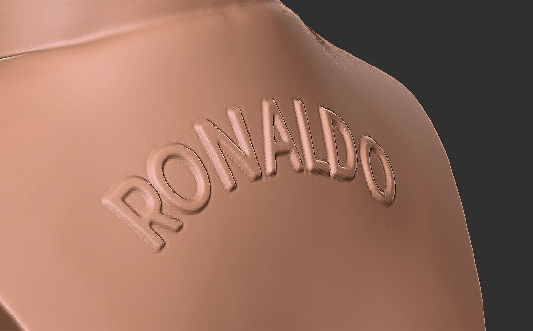 Cristiano Ronaldo Manchester United bust for 3D printing 3D print model_24