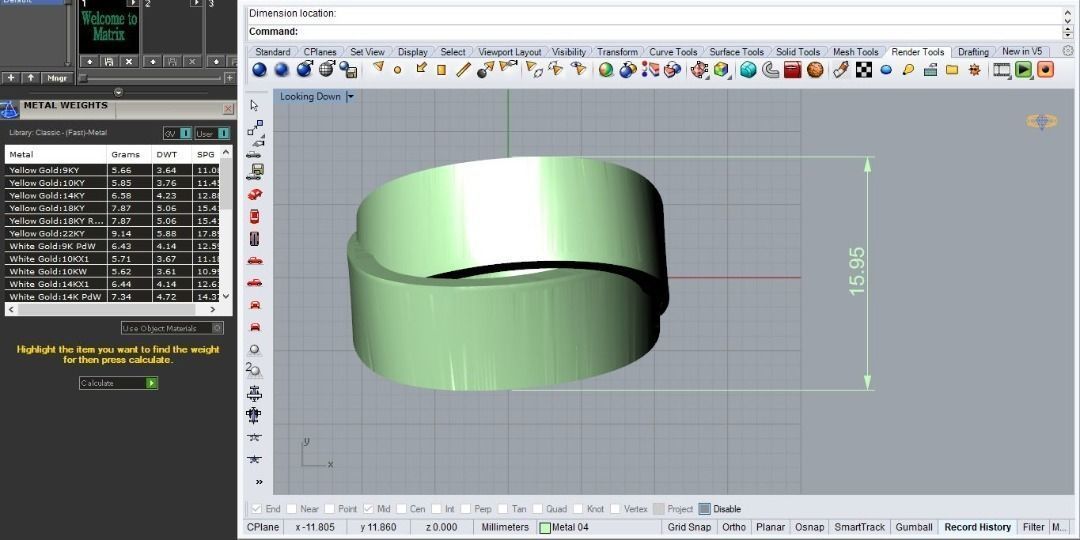 Ring R 01 3D print model_3