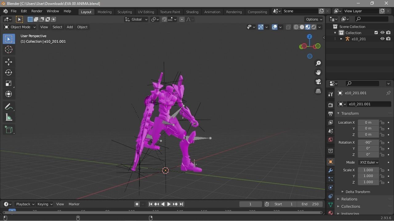 eva blend anima 00 blend 3D model_2