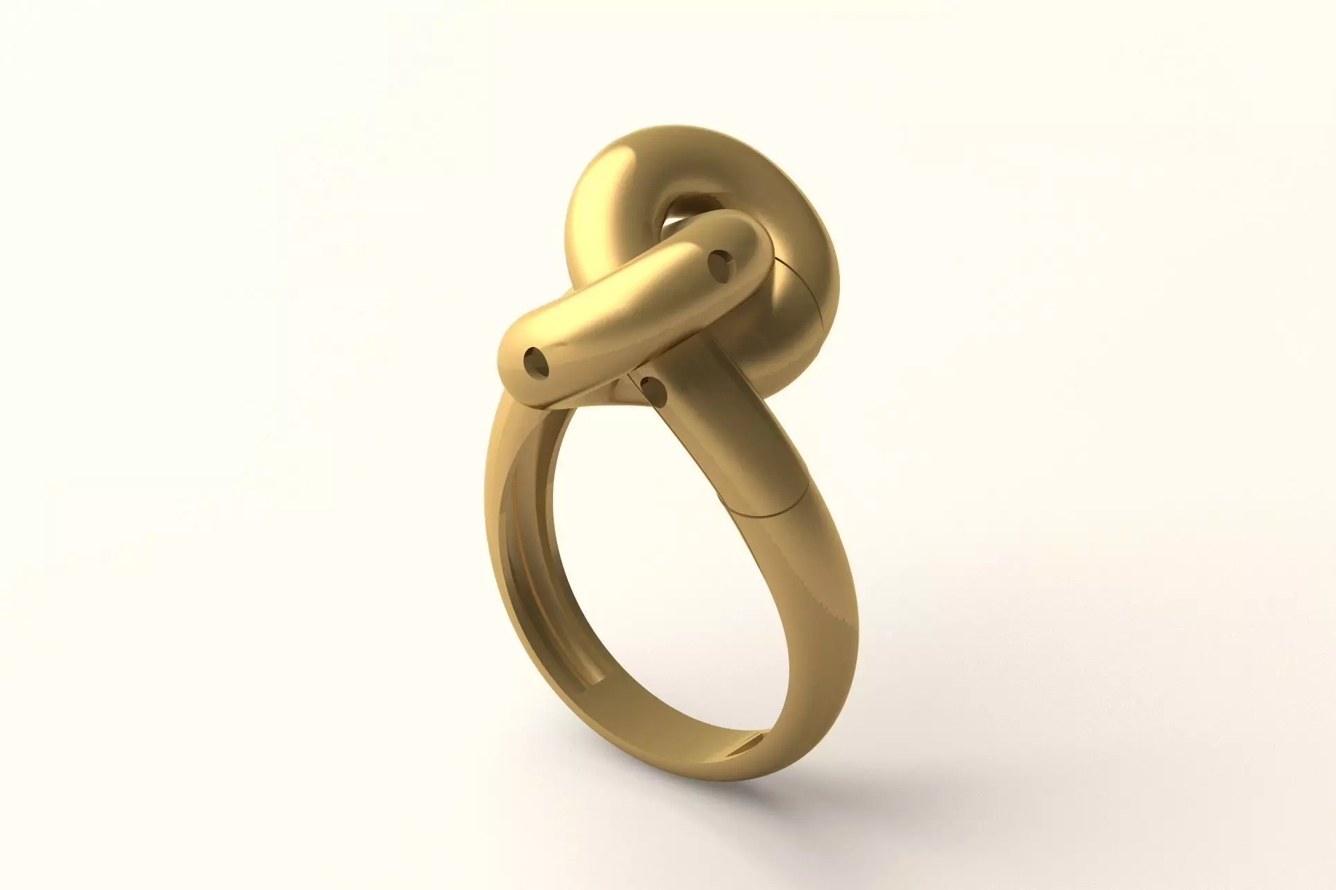 Tube Knot Ring R 29 Free Model Free 3D print model