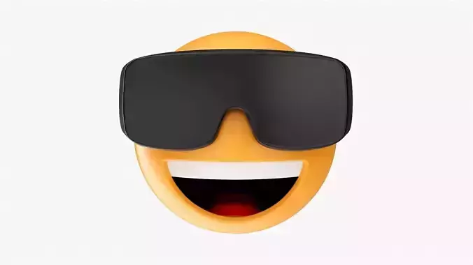 Emoji 087  Laughing with diving glasses