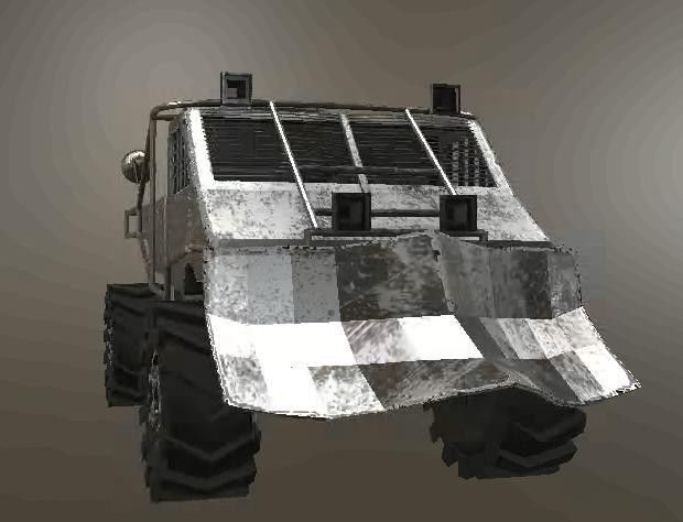 Gazelle 3302 from Game Metro 2033 Low-poly 3D model_9