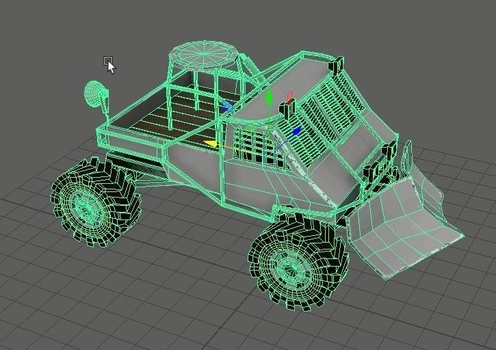 Gazelle 3302 from Game Metro 2033 Low-poly 3D model_3