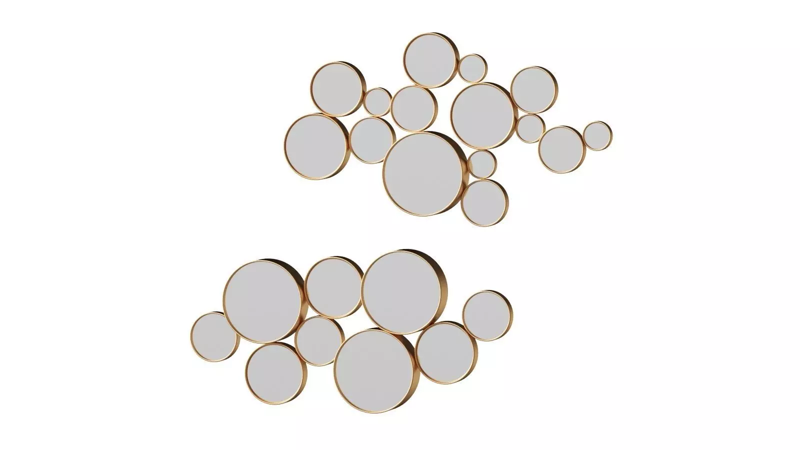 Circles Wall Mirror by Clear Home Design 3D model