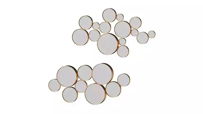Circles Wall Mirror by Clear Home Design
