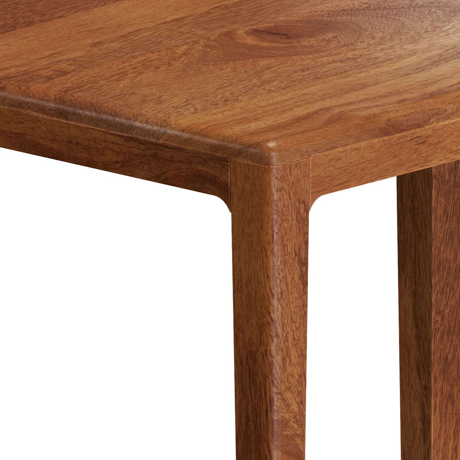 Zara Wooden Table And Stools 3D model_4