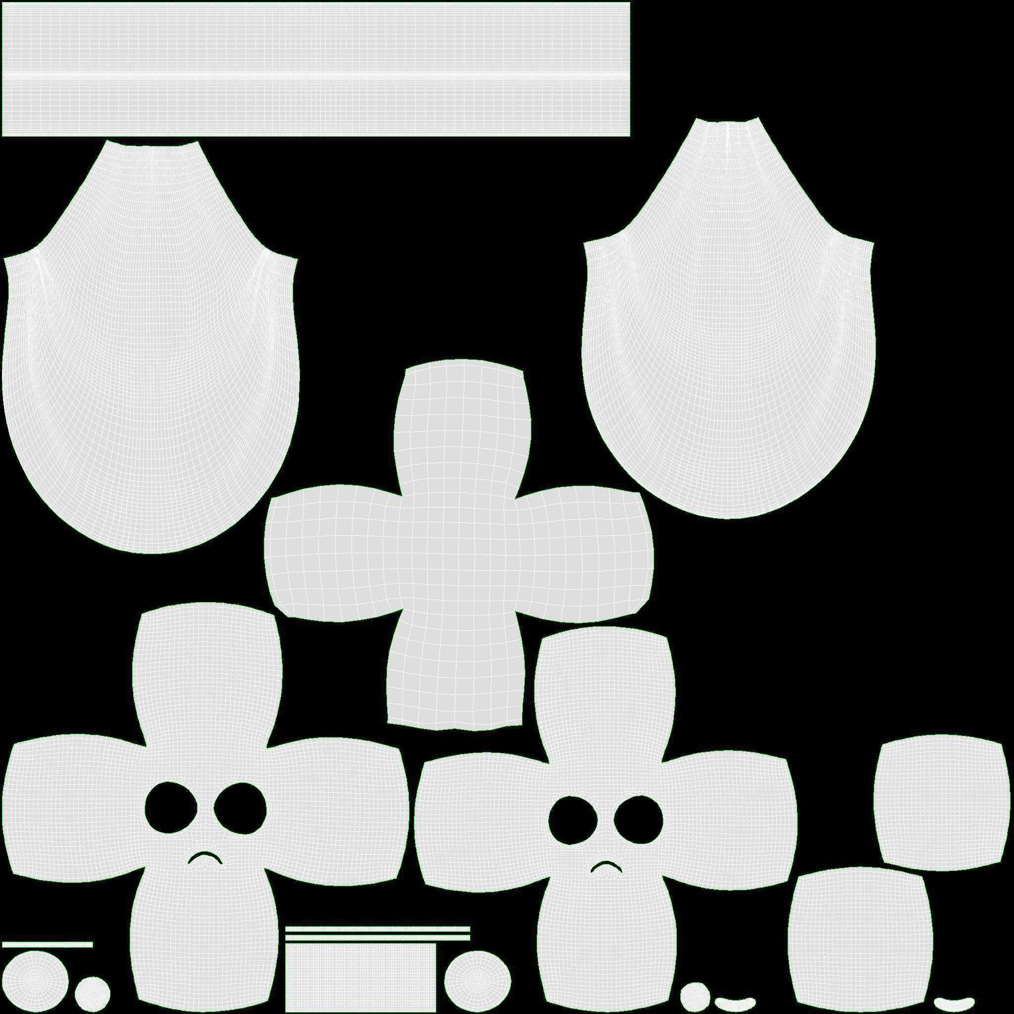 Emoji 093 Disappointed with Santa hat 3D model_6