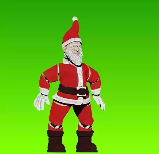 articulated SANTA CLAUS 3D print model