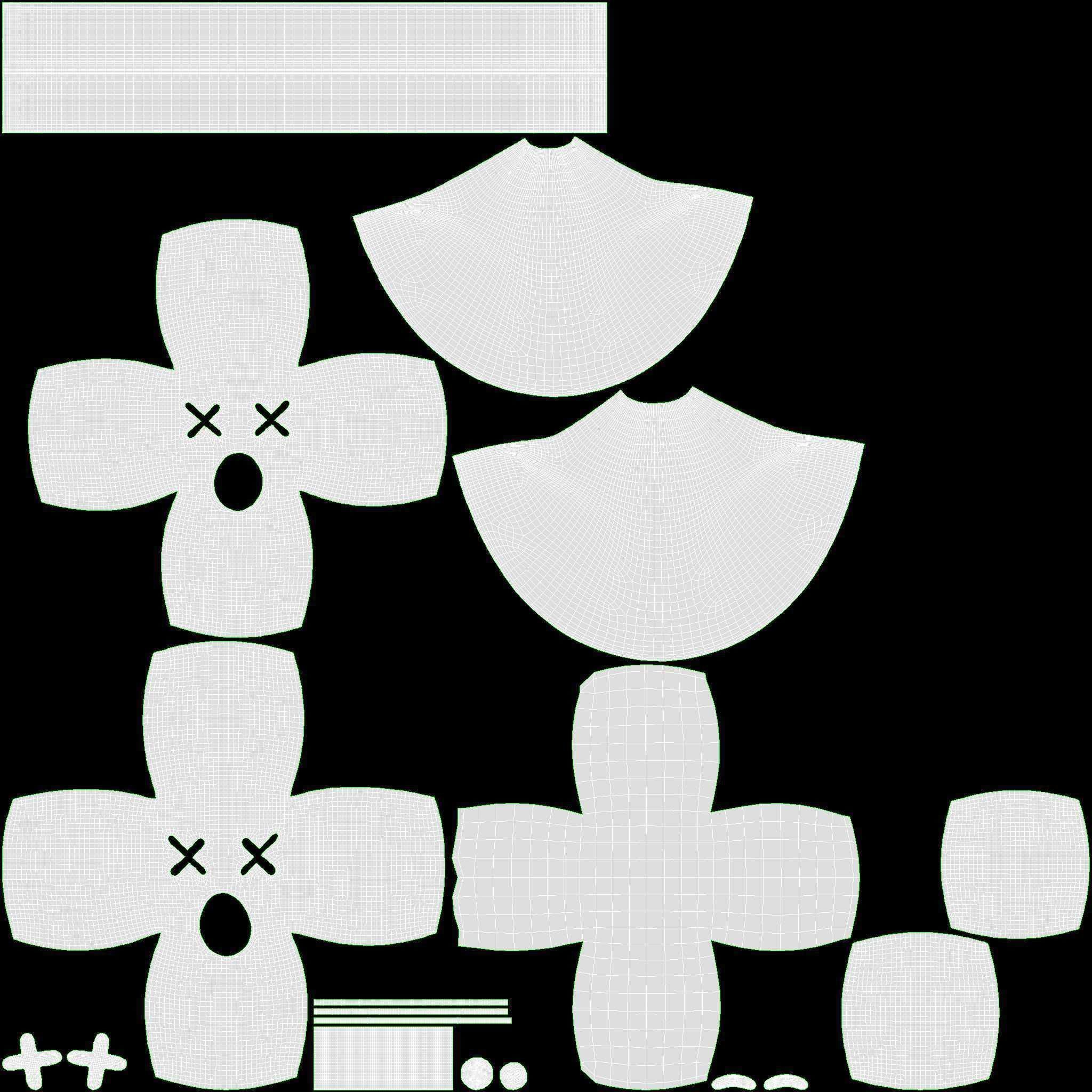 Emoji 094 Dizzy with Santa hat 3D model_6