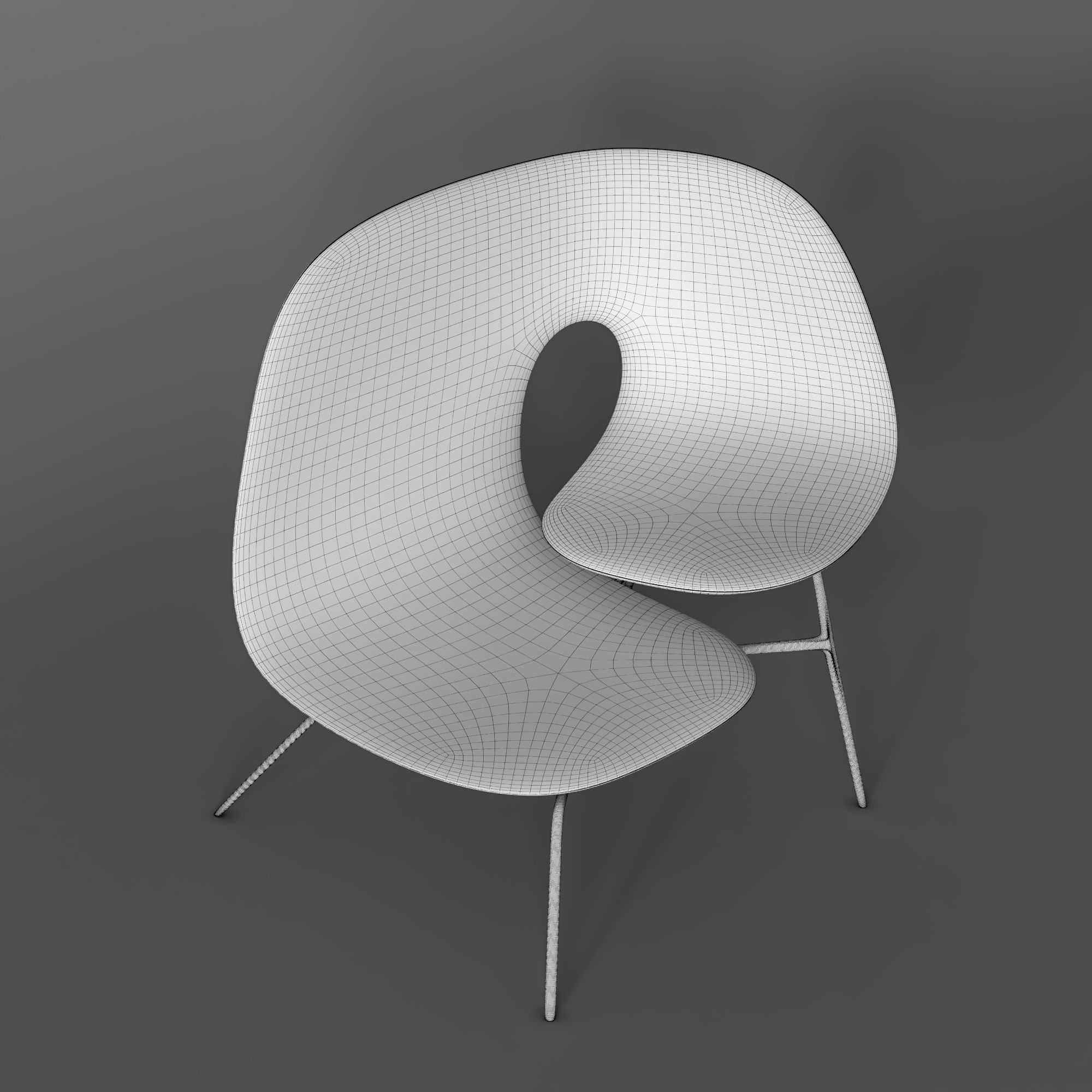 HUG Chair 3D model_3
