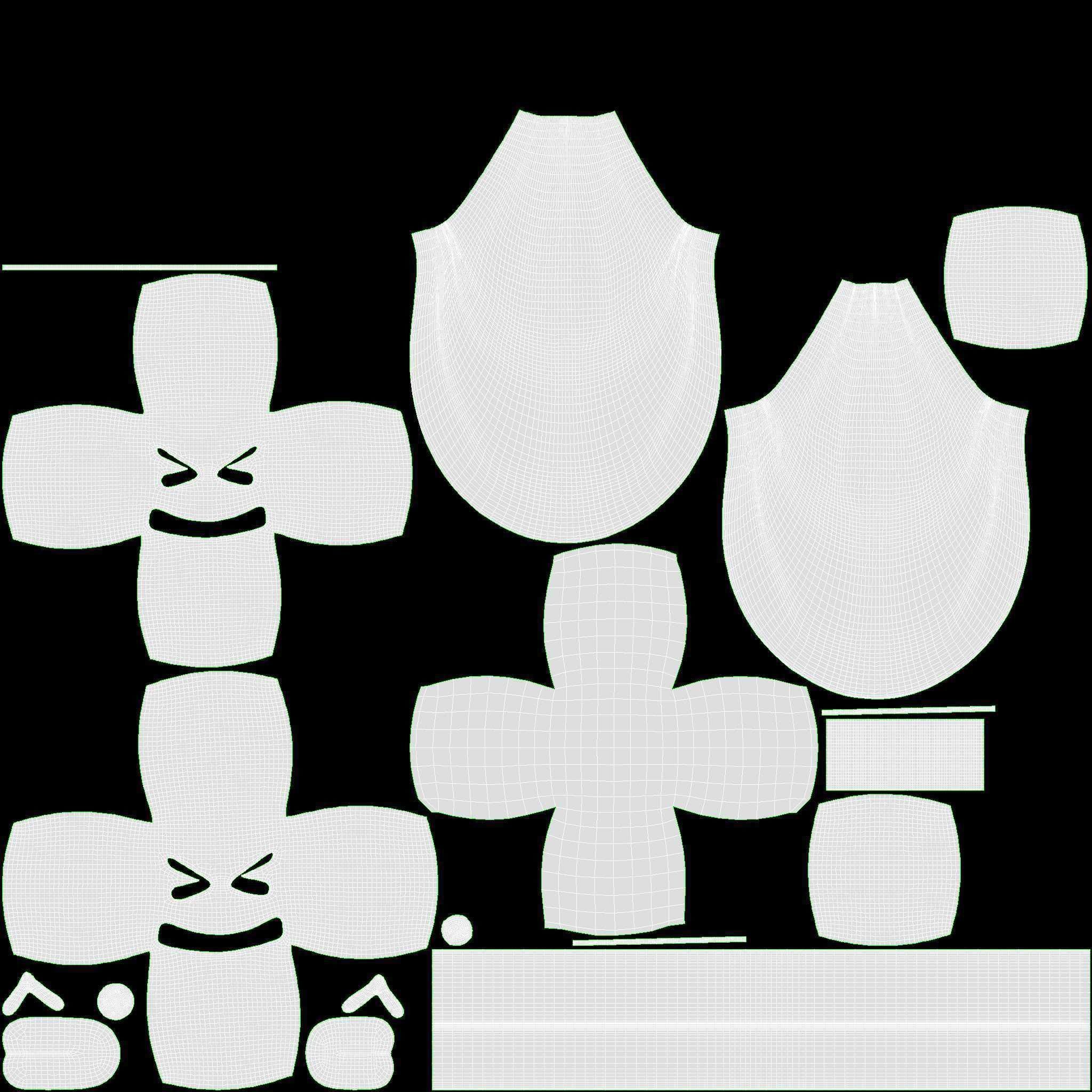 Emoji 095 With closed eyes stuck-out tongue and Santa hat 3D model_6