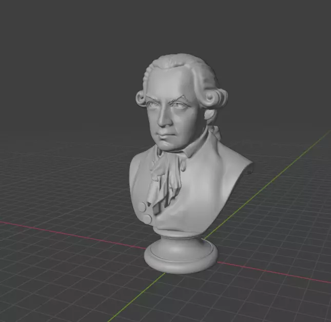Immanuel Kant 3D print model_5