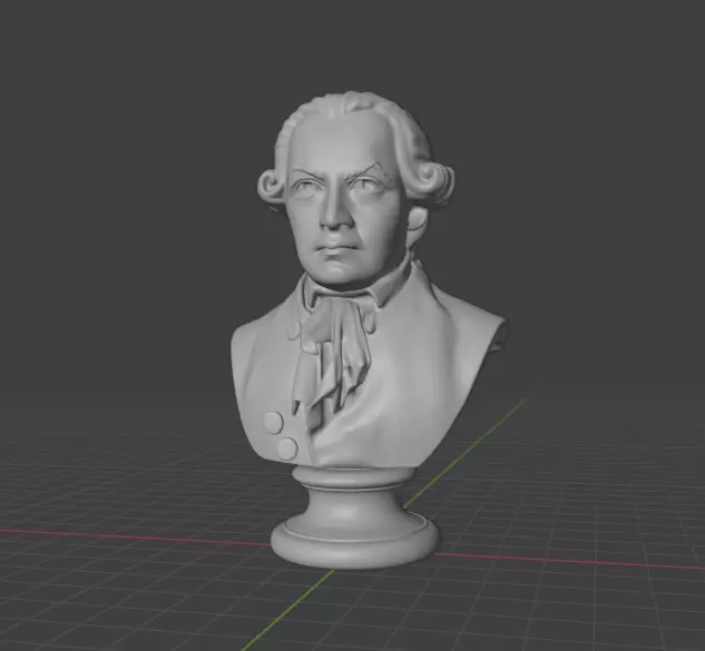 Immanuel Kant 3D print model_6