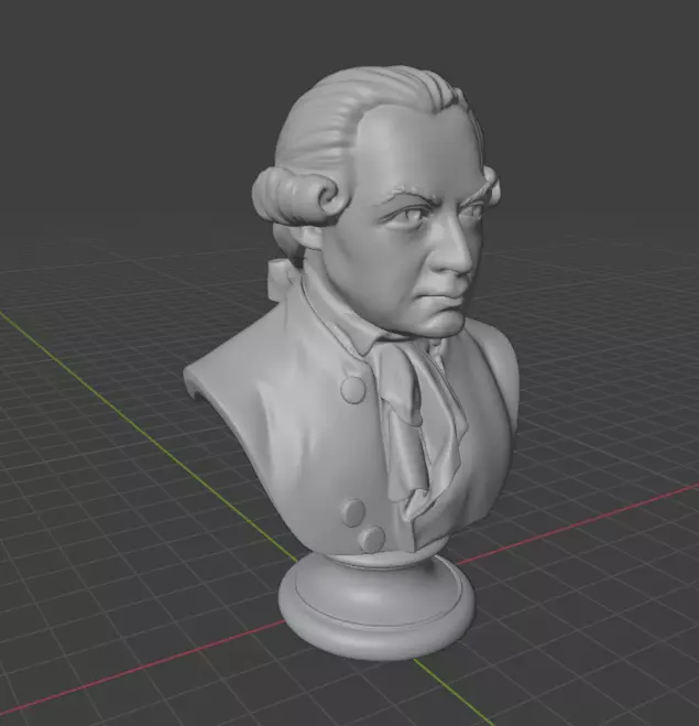 Immanuel Kant 3D print model_24