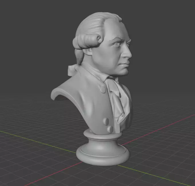 Immanuel Kant 3D print model_22