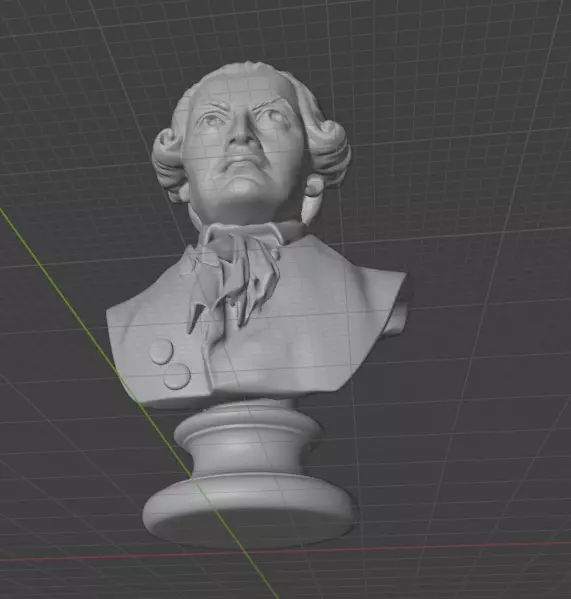 Immanuel Kant 3D print model_9