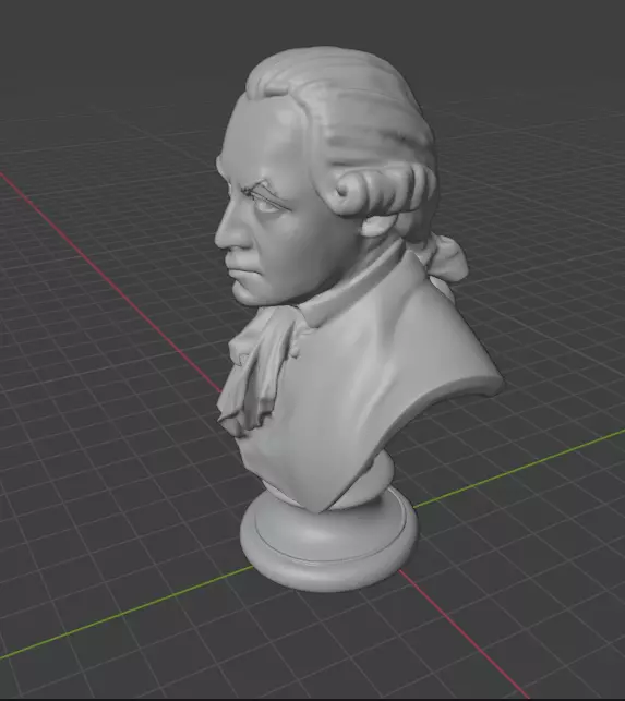 Immanuel Kant 3D print model_3