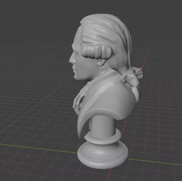 Immanuel Kant 3D print model_1