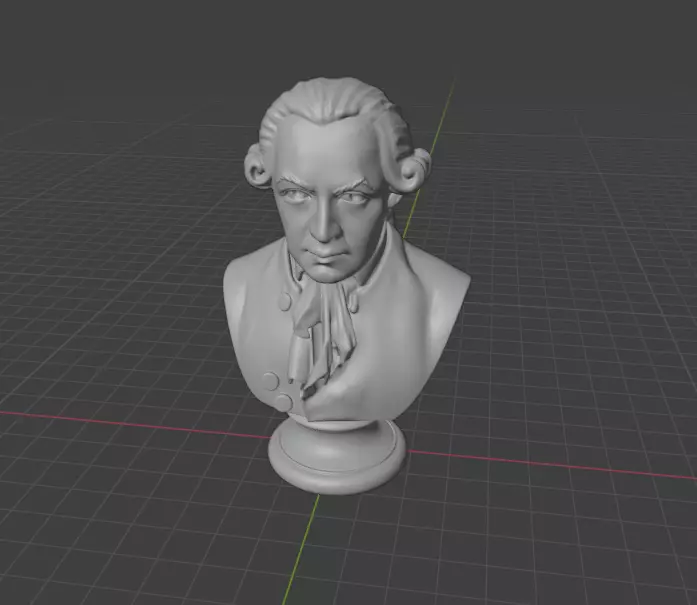 Immanuel Kant 3D print model_7