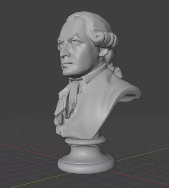 Immanuel Kant 3D print model_4