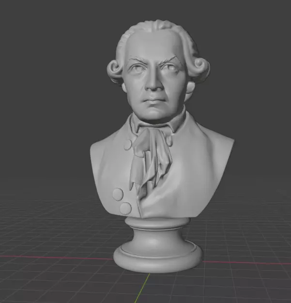 Immanuel Kant 3D print model_8