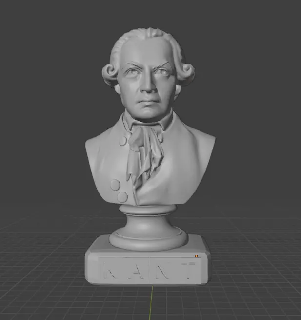 Immanuel Kant 3D print model_17