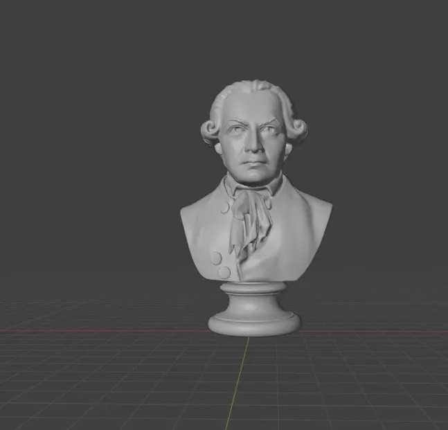Immanuel Kant 3D print model_0