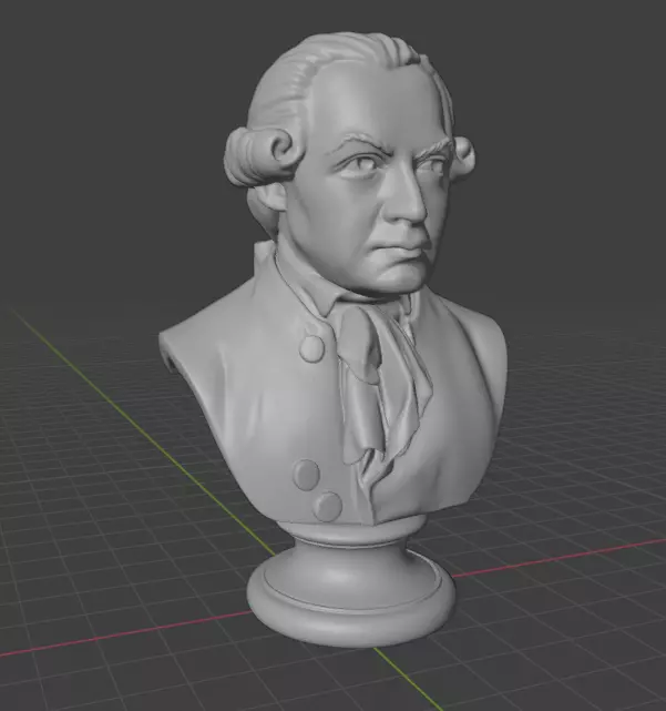 Immanuel Kant 3D print model_21