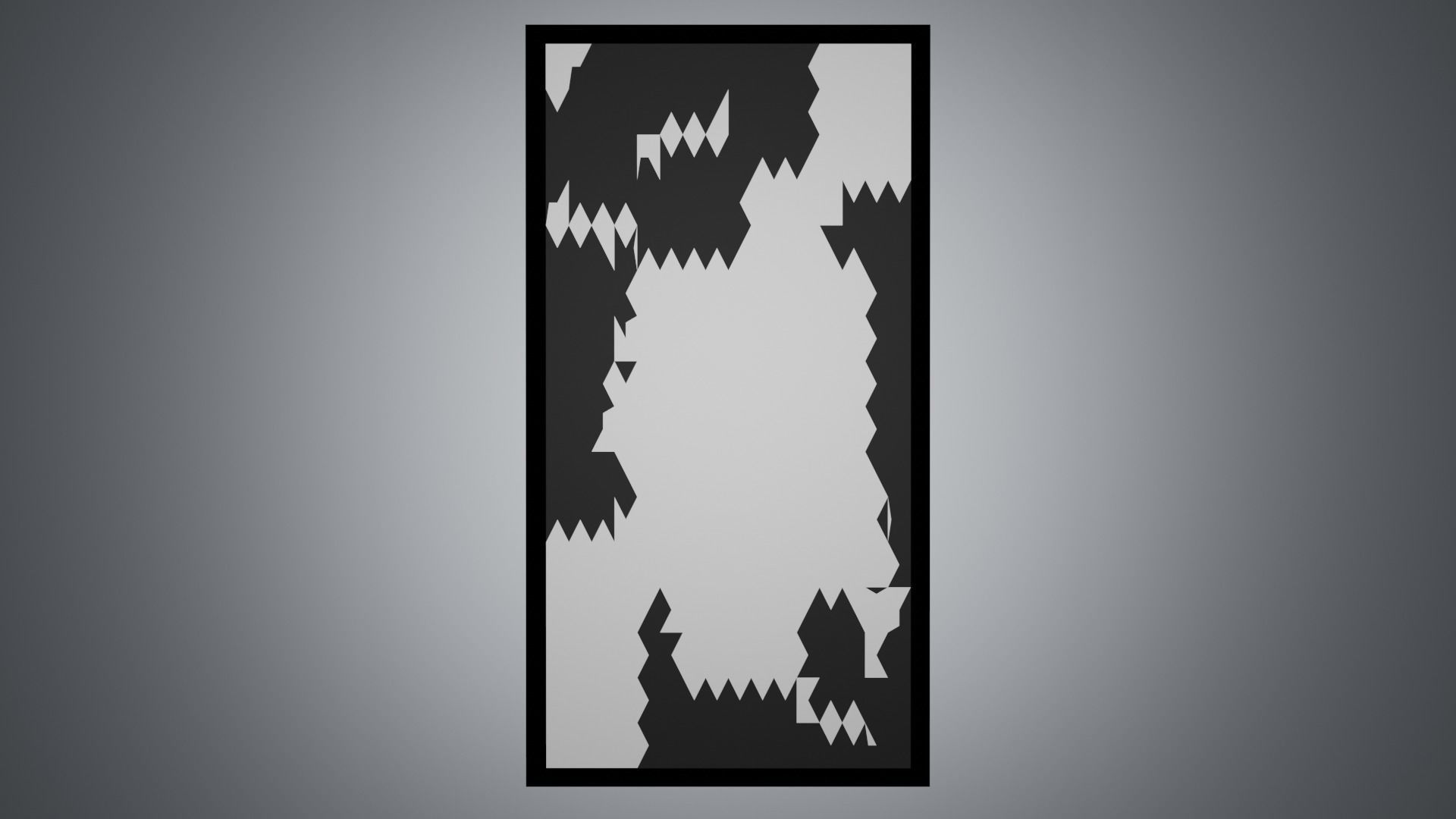 Decor abstract wall art Low-poly 3D model_2