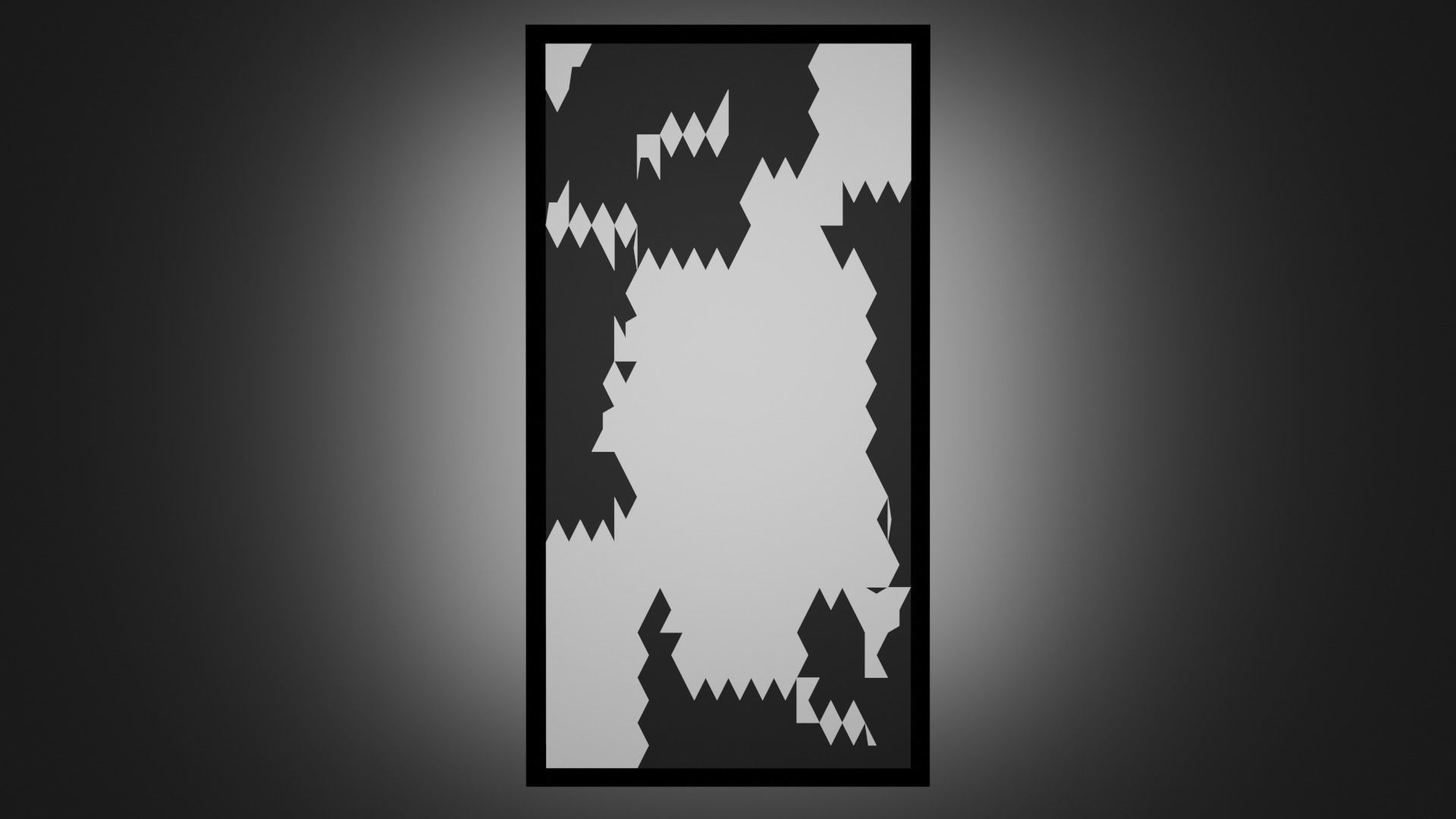 Decor abstract wall art Low-poly 3D model_1