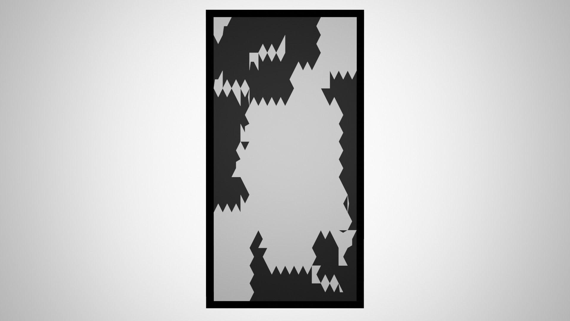 Decor abstract wall art Low-poly 3D model_3