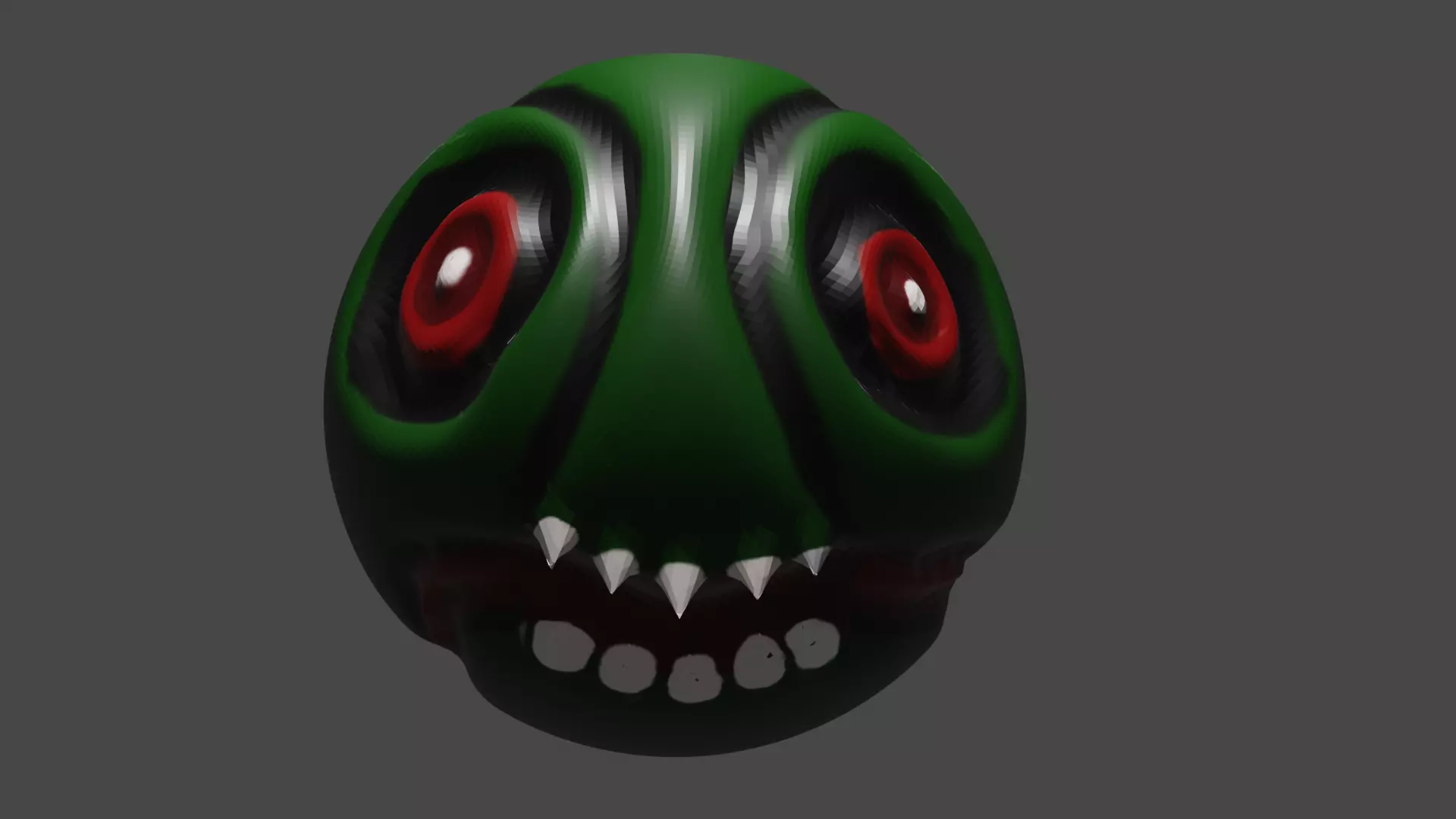 Mr001 monster head with eyes 3D model_0