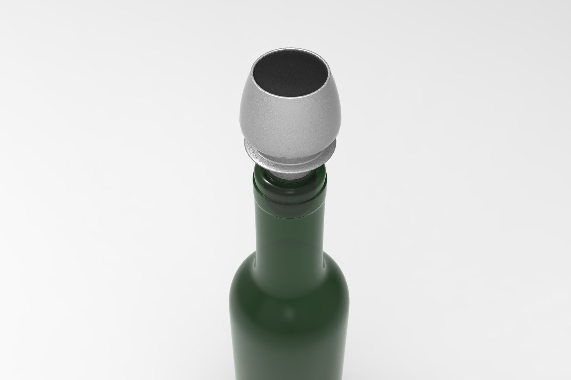 Bottle Stopper Low-poly 3D model_4