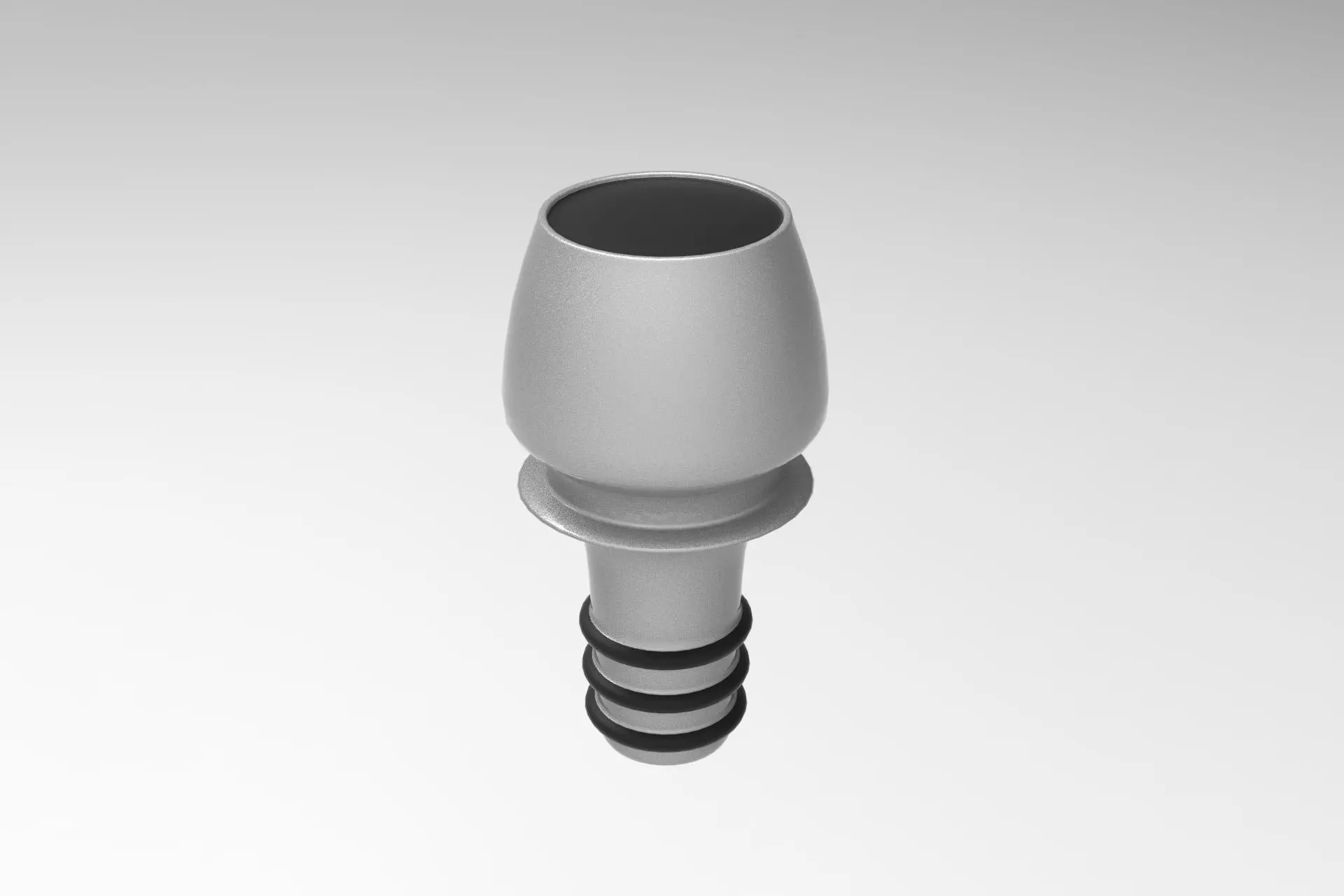 Bottle Stopper Low-poly 3D model_0